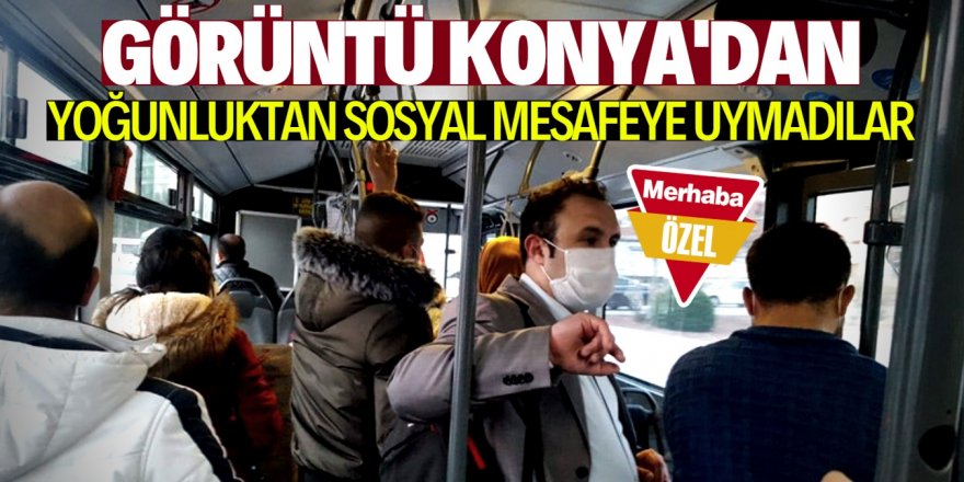 Konya ulaşımında riskli görüntüler