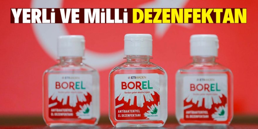 Yerli ve milli el dezenfektanın seri üretimi başladı