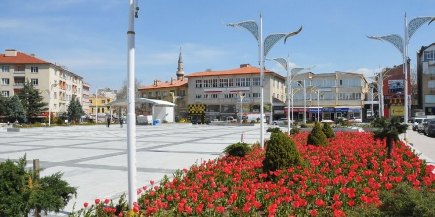 Akşehir lalelerle renklendi