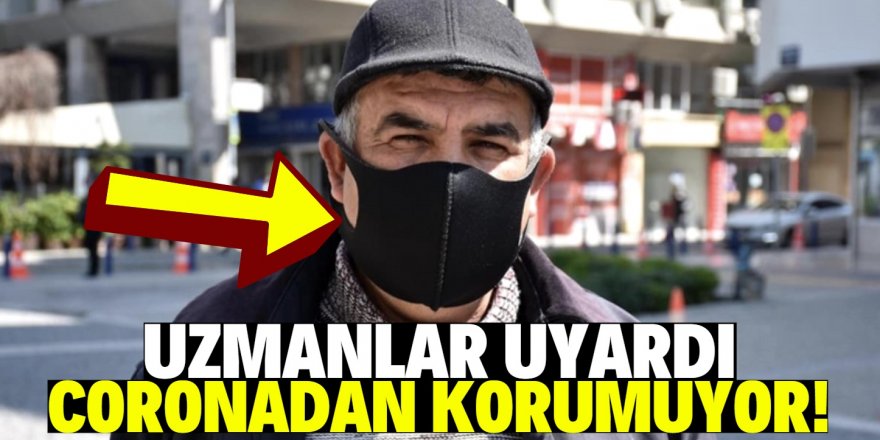 Uzmanlar uyardı: Siyah maske süs olarak takılabilir