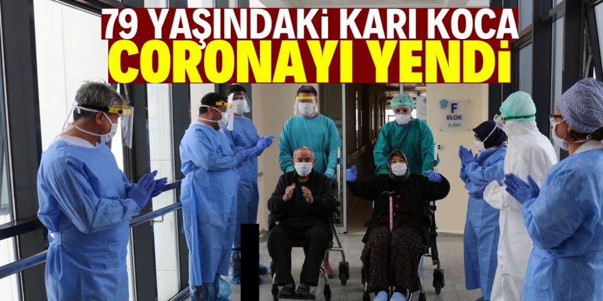 Konya'da 79 yaşındaki karı koca korona virüsü yendi