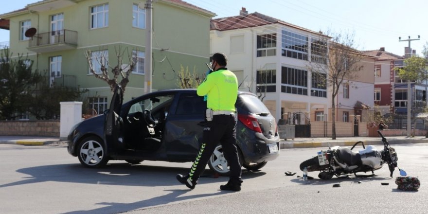Karaman’da trafik kazası 1 yaralı