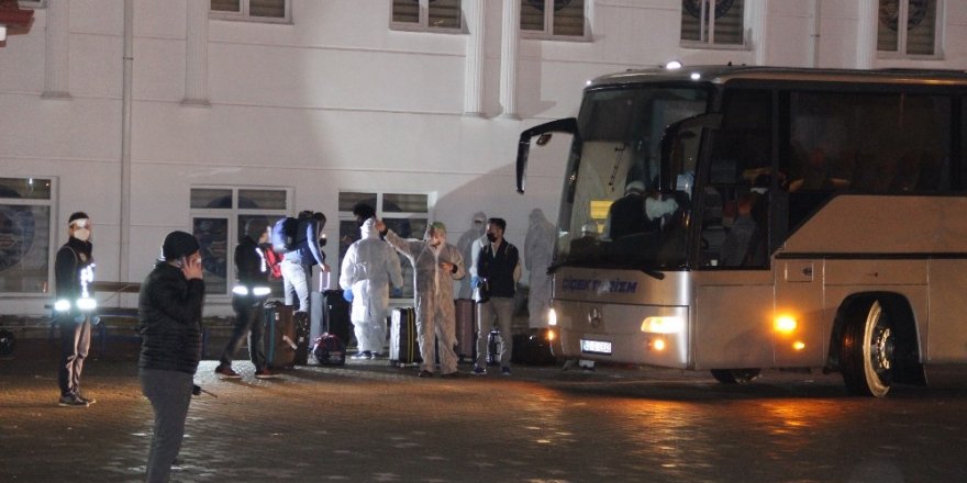 Suudi Arabistan’dan getirilen 269 kişi Karaman’da yurda yerleştirildi