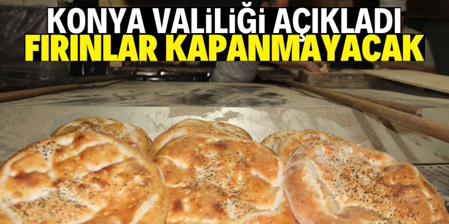 Konya Valiliği'nden ekmek kararı açıklaması