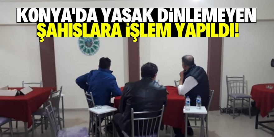 Konya'da iki ayrı iş yerinde 12 kişiye idari işlem