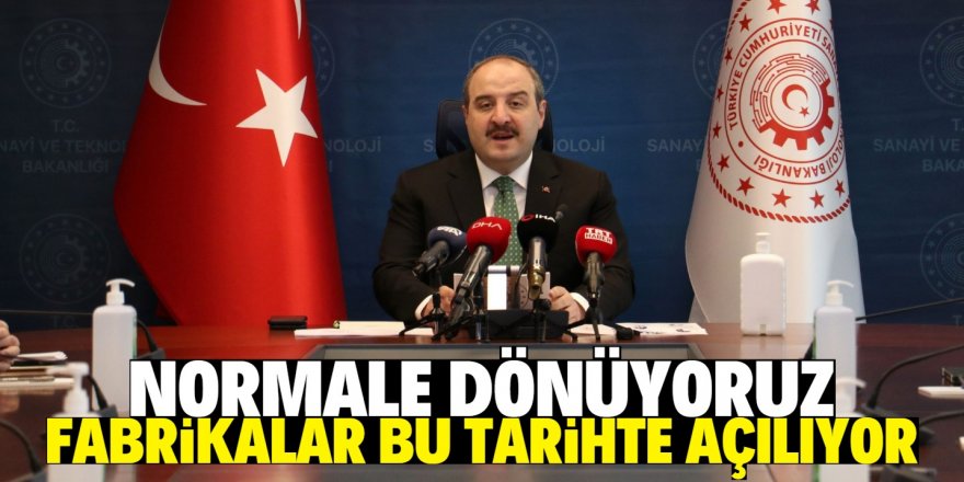 Fabrikalar tekrar faaliyete başlıyor