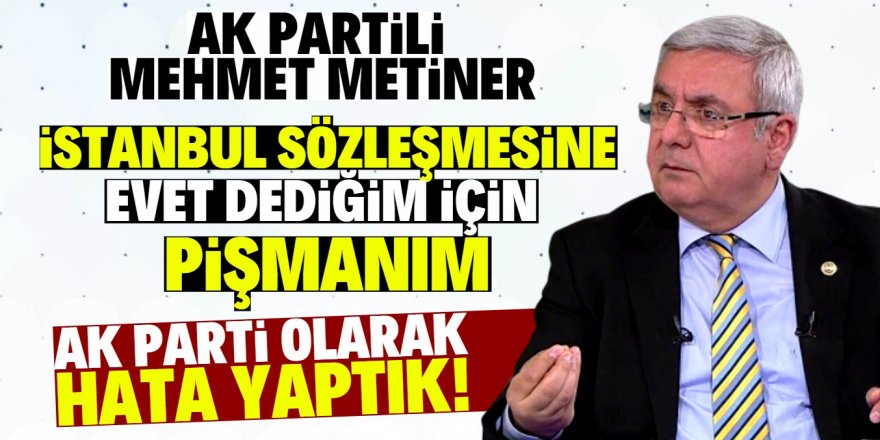 AK Partili Metiner: "Evet diyenlerin çoğu neye oy verdiğini bilmiyordu"