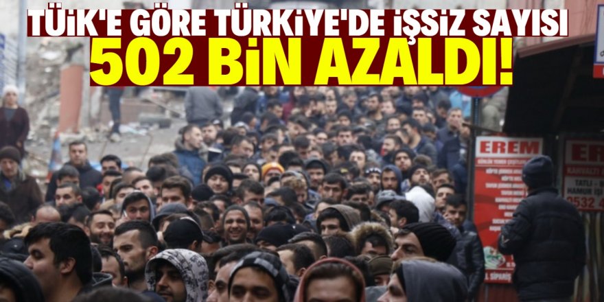 TÜİK'e göre işsizlik azaldı!