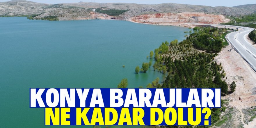 Konya barajlarındaki doluluk oranı açıklandı