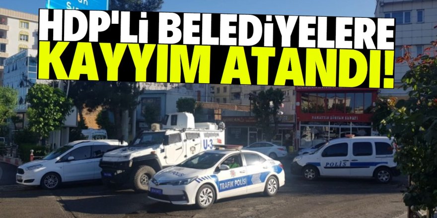 HDP'li 4 Belediye'ye kayyım atandı!