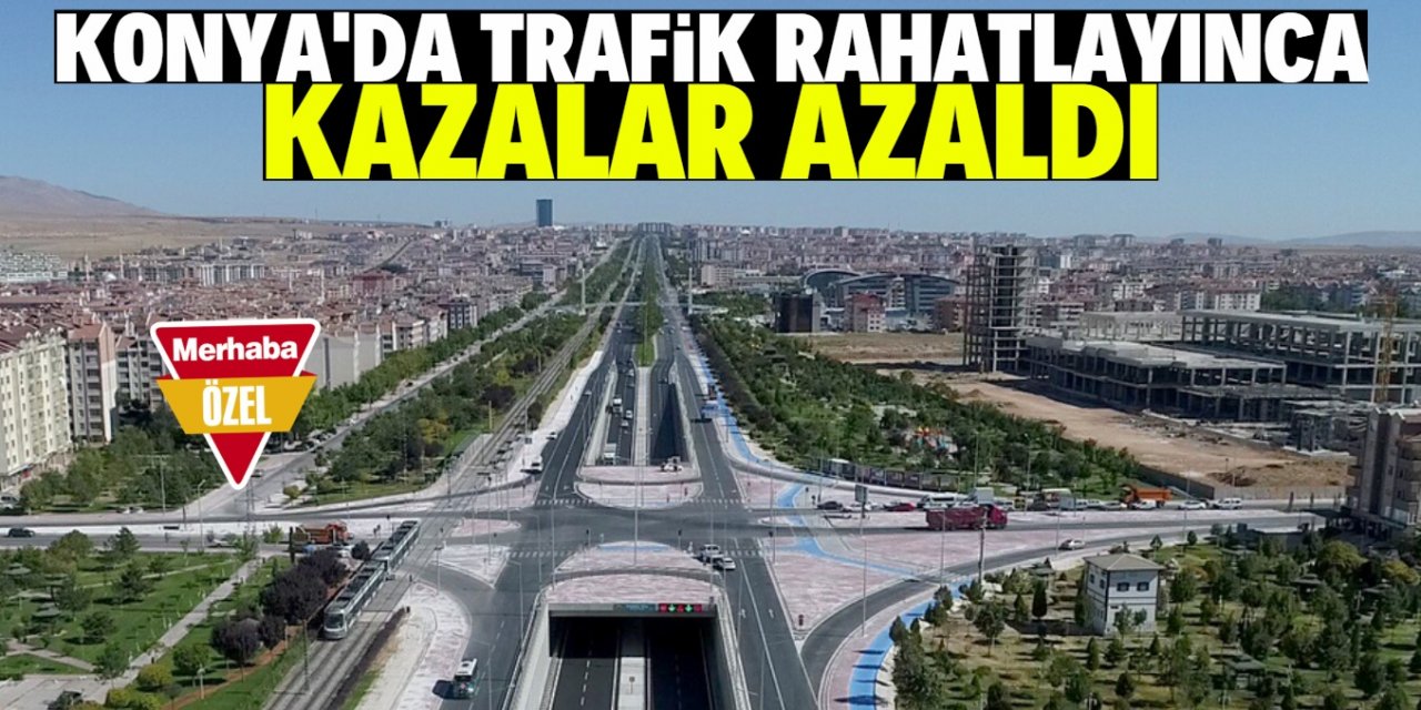 Konya'da trafik kazalarında gözle görülür düşüş