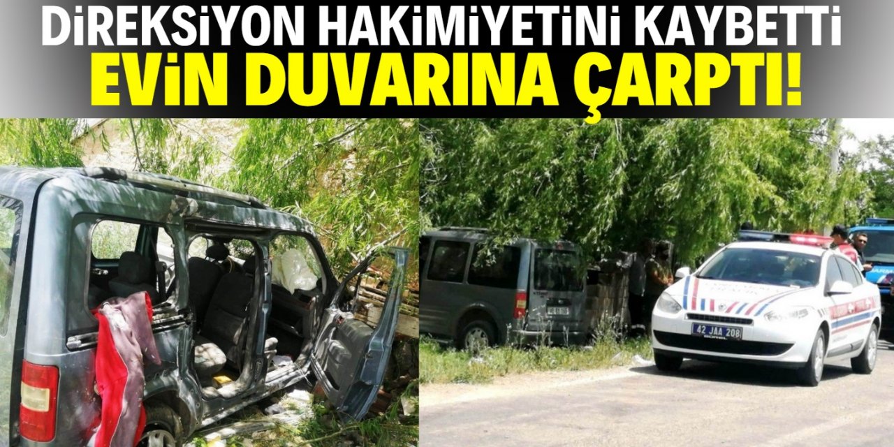 Konya'da ticari araç kontrolden çıktı: 3 yaralı
