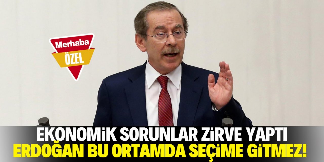 Abdullatif Şener: "AK Parti erken seçimi göze alamaz"