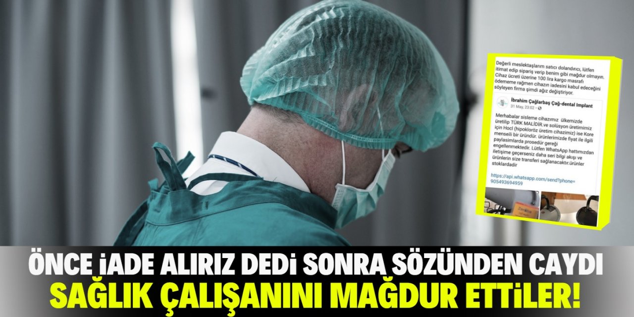 Koronavirüs sürecinde sağlık çalışanını mağdur ettiler!