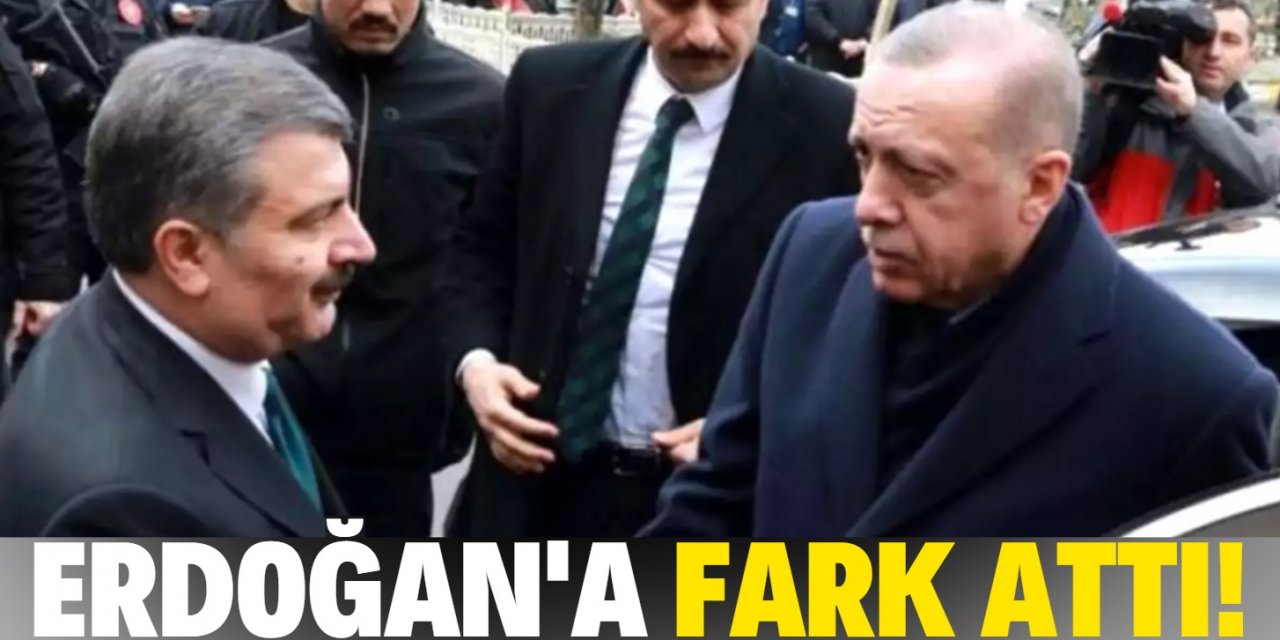 Sağlık Bakanı Fahrettin Koca, Erdoğan'a fark attı!