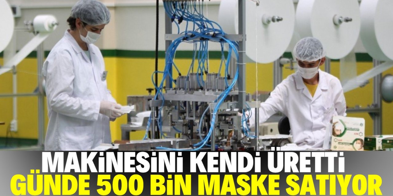 Konyalı genç günde 500 bin maske satıyor!