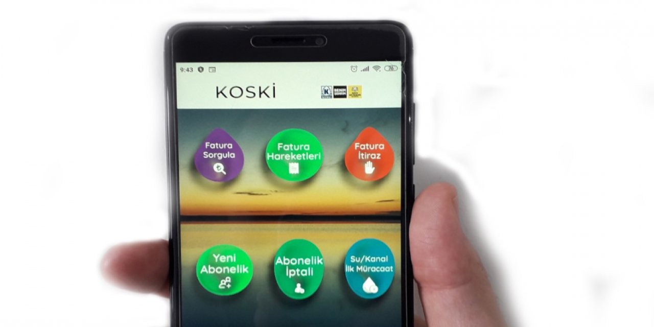 KOSKİ’den mobil  uygulama kolaylığı
