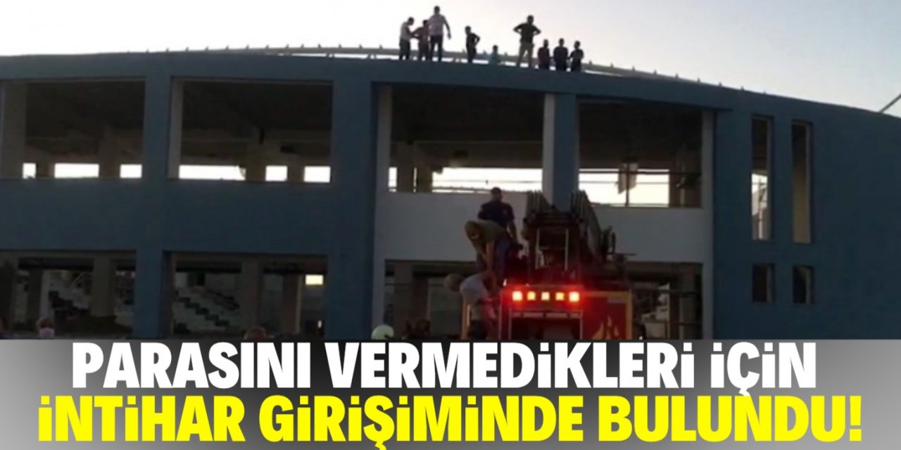 Konya'da inşaat işçisi intihara kalkıştı!