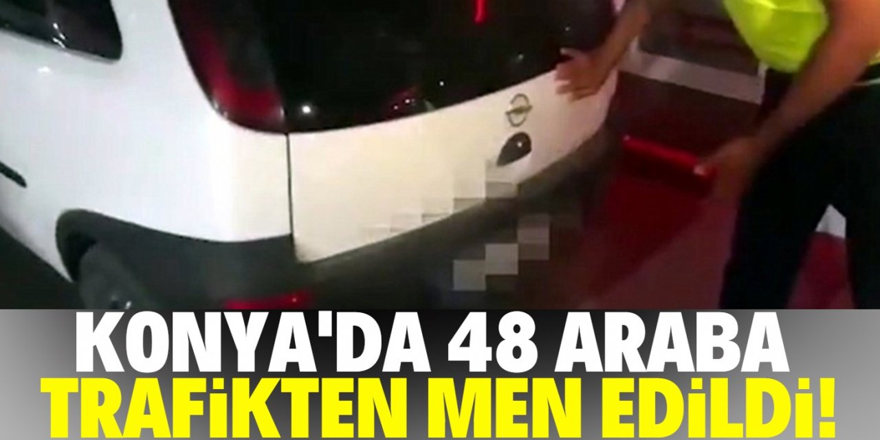 Konya’da 264 sürücüye 187 bin lira ceza yazıldı!