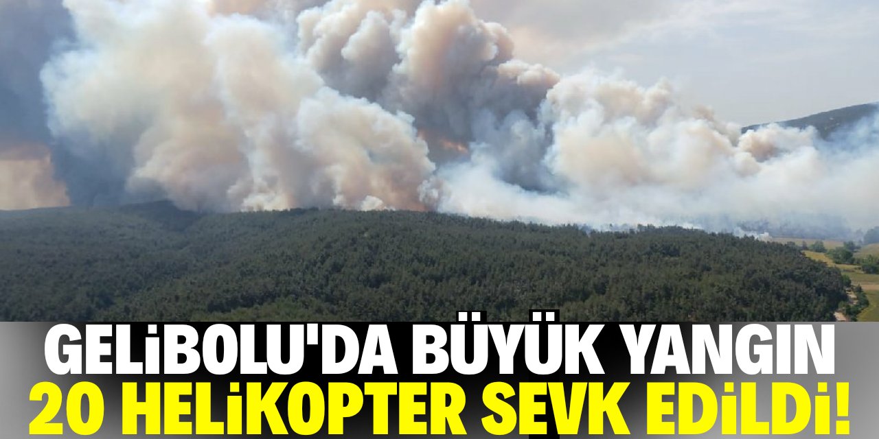 Çanakkale’de büyük yangın! Boğaz kapatıldı!