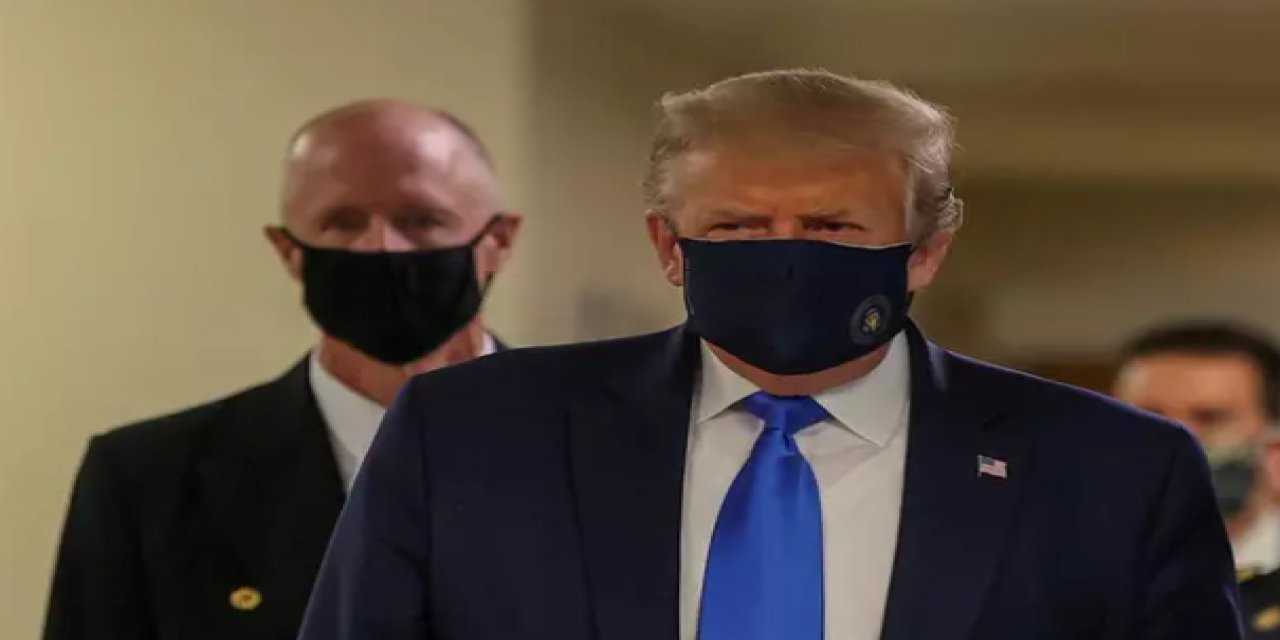 Trump ilk kez maske ile görüntülendi
