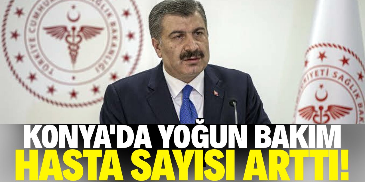 Bakan Koca yoğun bakım hasta sayısı yüksek illeri açıkladı! Listede Konya var!