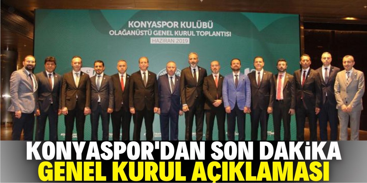 Konyaspor'da Genel Kurul tarihi belli oldu