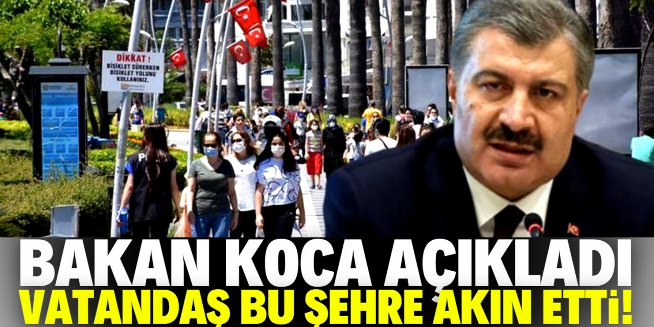 Bakan Koca'nın açıklamasından sonra vatandaşlar bu şehre akın etti!