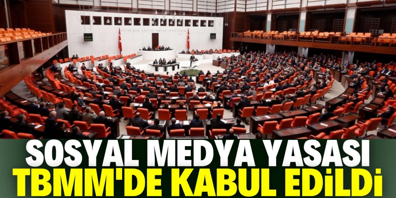 Sosyal medya düzenlemesi TBMM'de kabul edildi