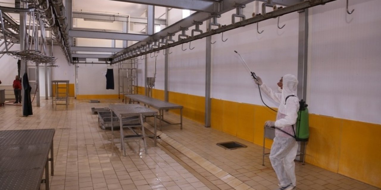Ereğli Belediyesinden kesimhanelerde dezenfekte çalışması