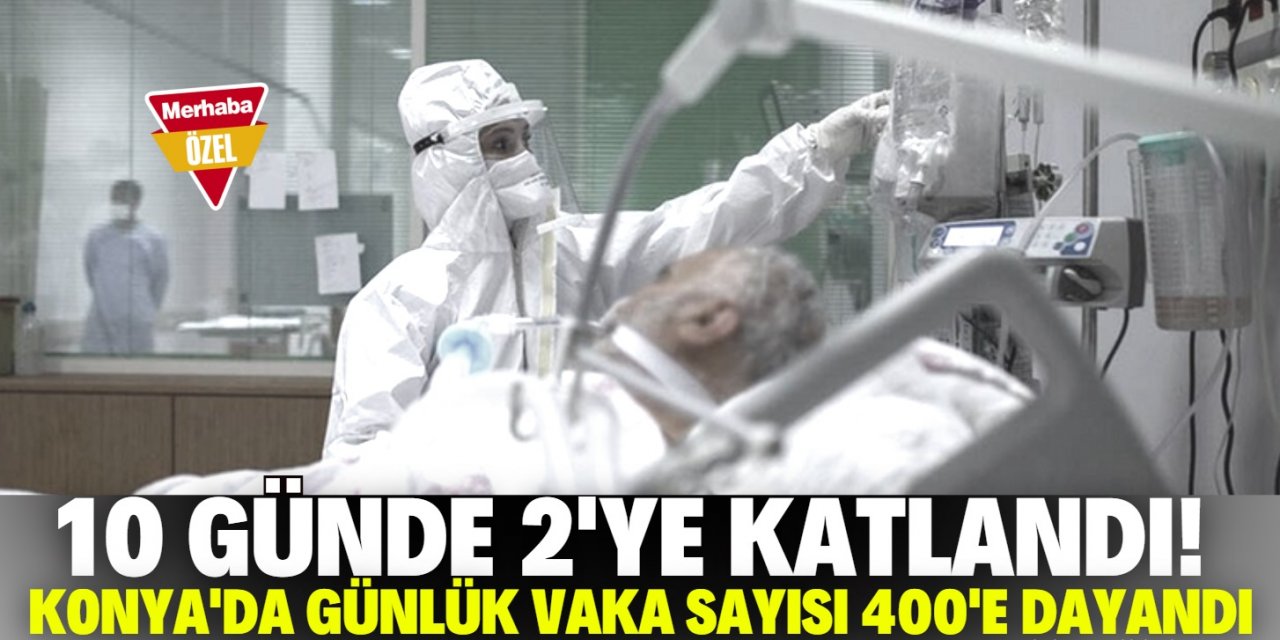 Konya'da günlük vaka sayısı 400'e dayandı!