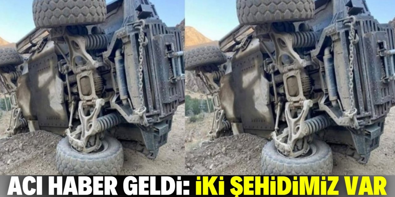 Hakkari’de zırhlı araç devrildi: İki şehit