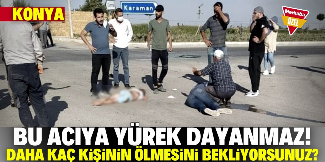 Konya'daki bu kavşak köye mezar oldu! Çumra Belediyesi sessiz