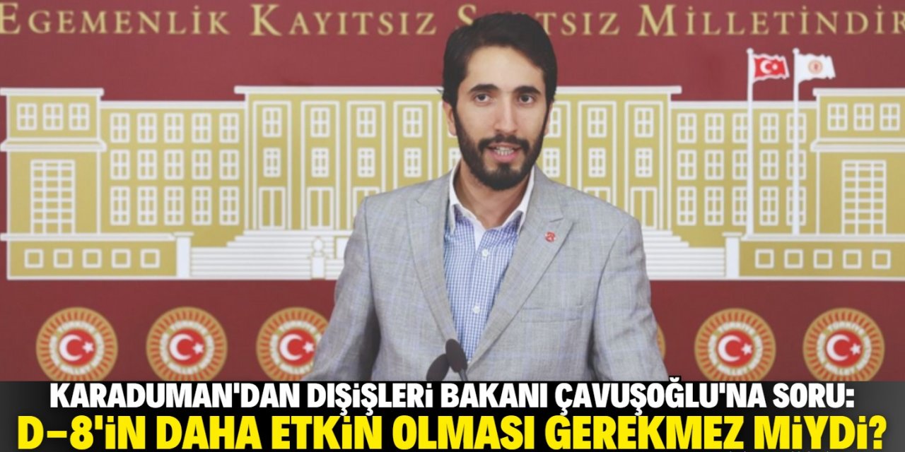 Karaduman: D-8’in daha etkin olması gerekmez miydi?