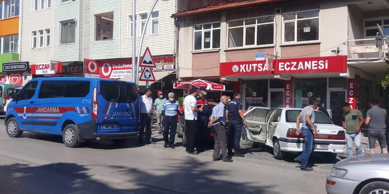 Seydişehir’de otomobildeki yangın büyümeden söndürüldü