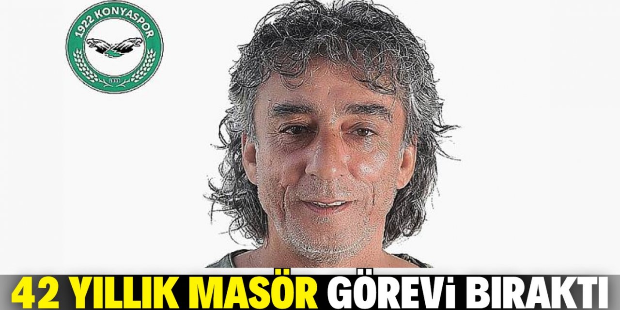 Konyaspor'da 42 yıl masörlük yapan Mehmet Kaçıran görevi bıraktı