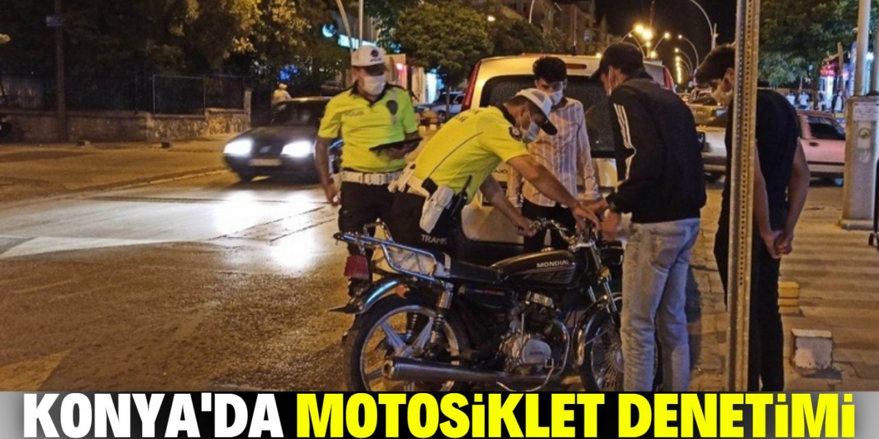 Konya’da motosiklet denetimi