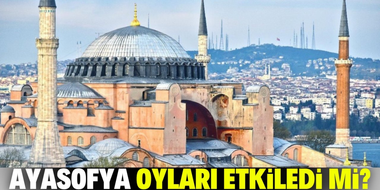 Ünlü anketçiden Ayasofya açıklaması! Oyları nasıl etkileyecek?