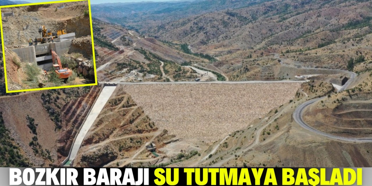 Tamamlanan Bozkır Barajı su tutmaya başladı