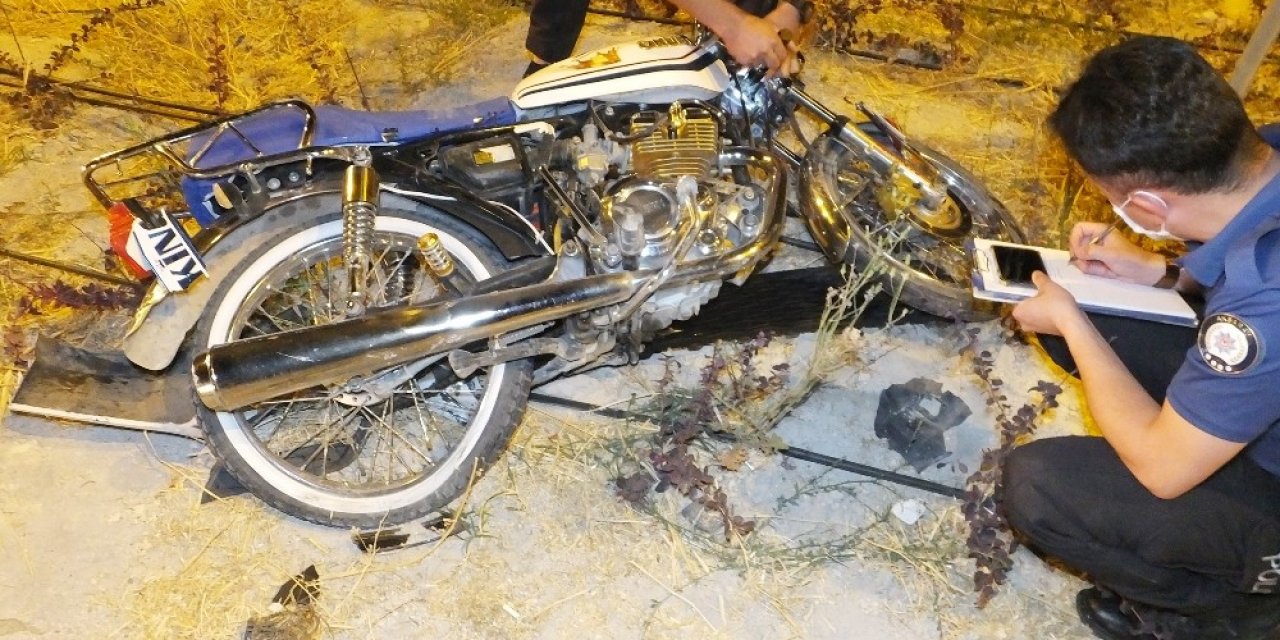 Aksaray’da motosikletle otomobil çarpıştı: 2 yaralı