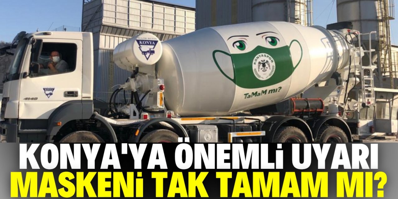 Konya Hazır Beton’dan maske farkındalığı