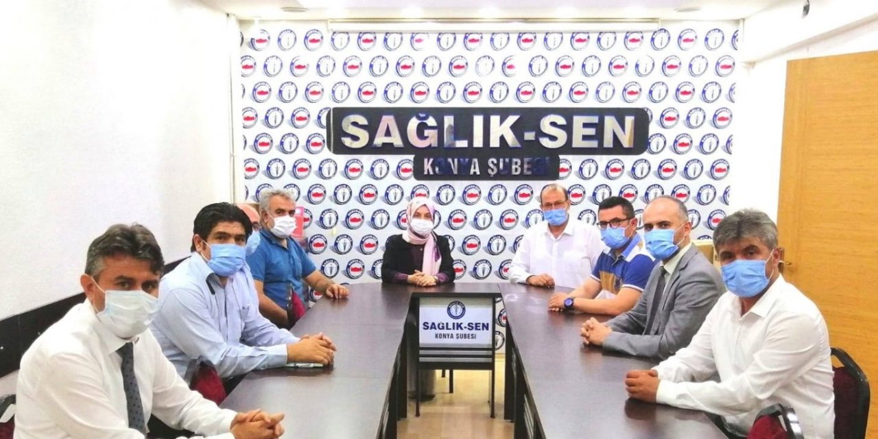 AK Partili vekillerden Sağlık-Sen'e ziyaret