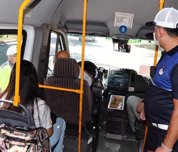 Kovid-19 tedbirlerini ihlal eden minibüs sürücüsüne 10 bin lira ceza