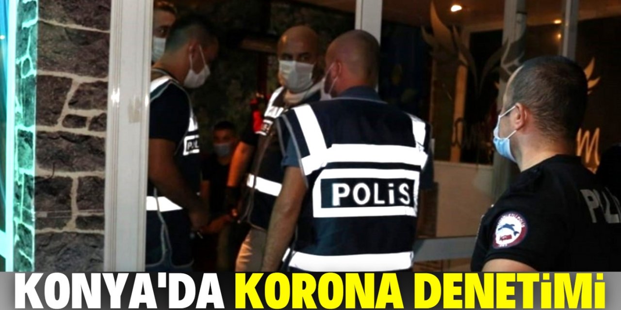 Konya polisinin Covid-19 denetimleri devam ediyor