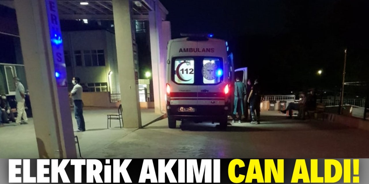 Konya'da elektrik akımına kapılan işçi öldü