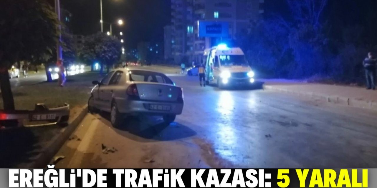 Konya'nın Ereğli ilçesinde trafik kazası: 5 yaralı