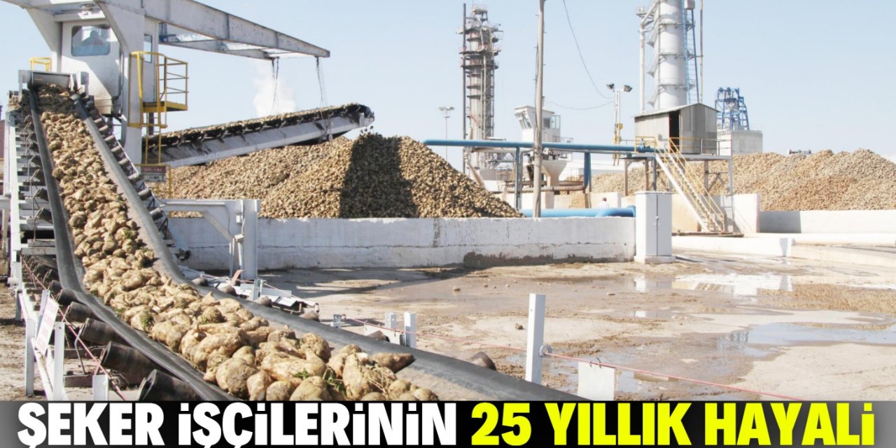 Şeker işçisi 25 yıldır bu hayalin peşinde!