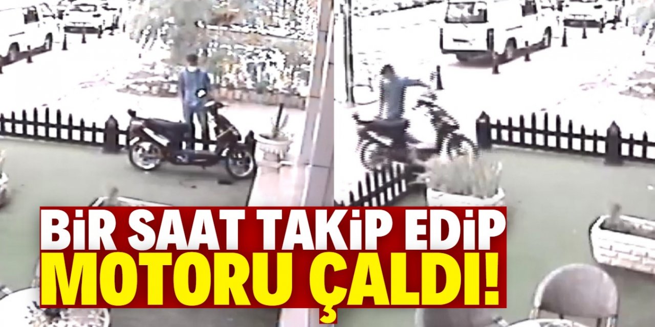 Konya'da şüpheli şahsın motor hırsızlığı pes dedirtti!
