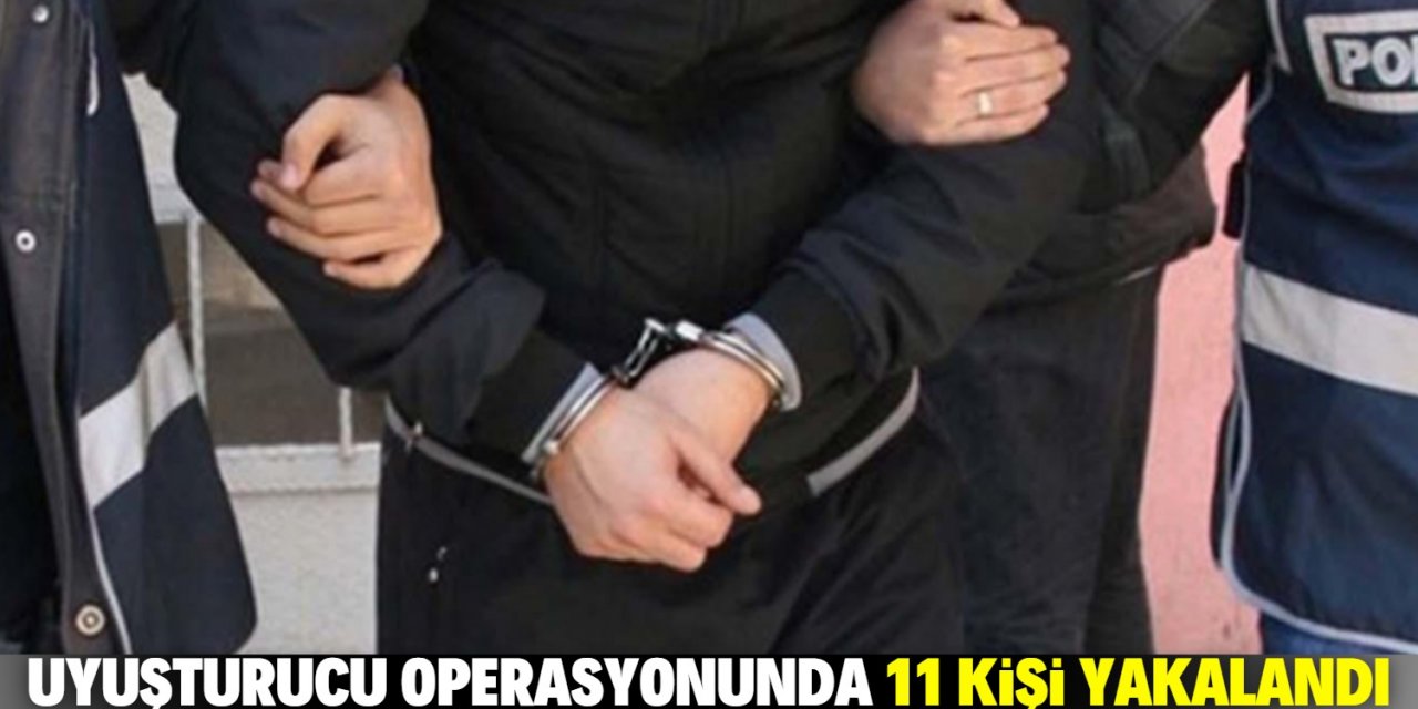 Konya'da uyuşturucu operasyonunda 11 zanlı yakalandı