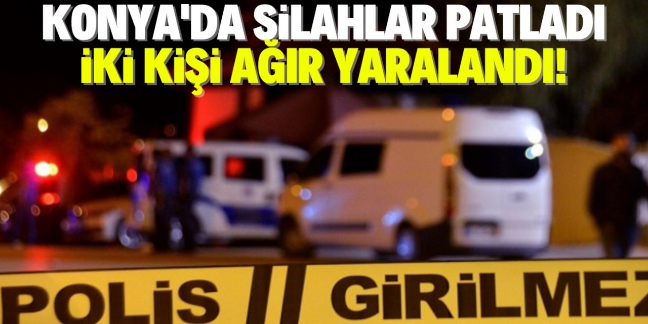Konya'da otomobilde silahlı saldırıya uğrayan iki kişi ağır yaralandı